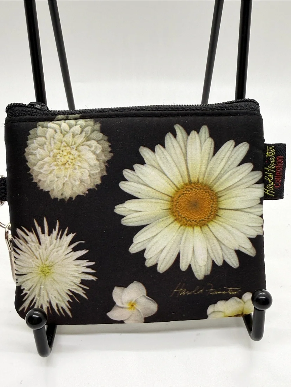 Fresh Flowers by Harold Feinstein Daisy Floral Keychain Zipper Coin Purse NWT
